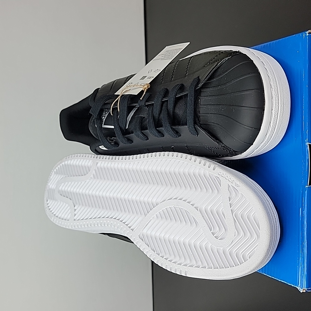 Adidas Originals Superstar OT Tech Sneakers Black White Blue Men's Shoes - Picture 6 of 6